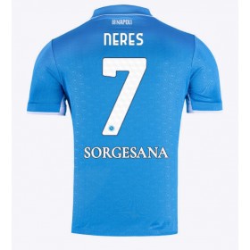 SSC Napoli David Neres #7 Hemmakläder 2024-25 Kortärmad